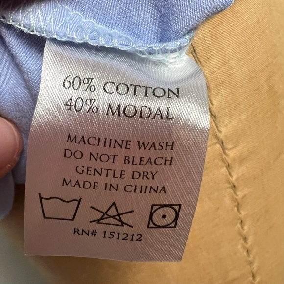 Michelle McDowell puff sleeve short sleeve t-shirt mint green and light blue - Picture 4 of 5